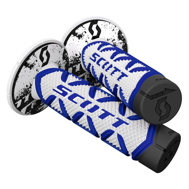 Scott Grips Diamond Blu/Wht w/donu Blue/White triple density - Image 1