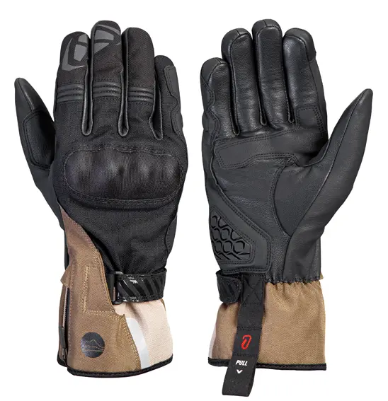 Ixon MS LOKI Adventure Gloves Black/Brown/Sand