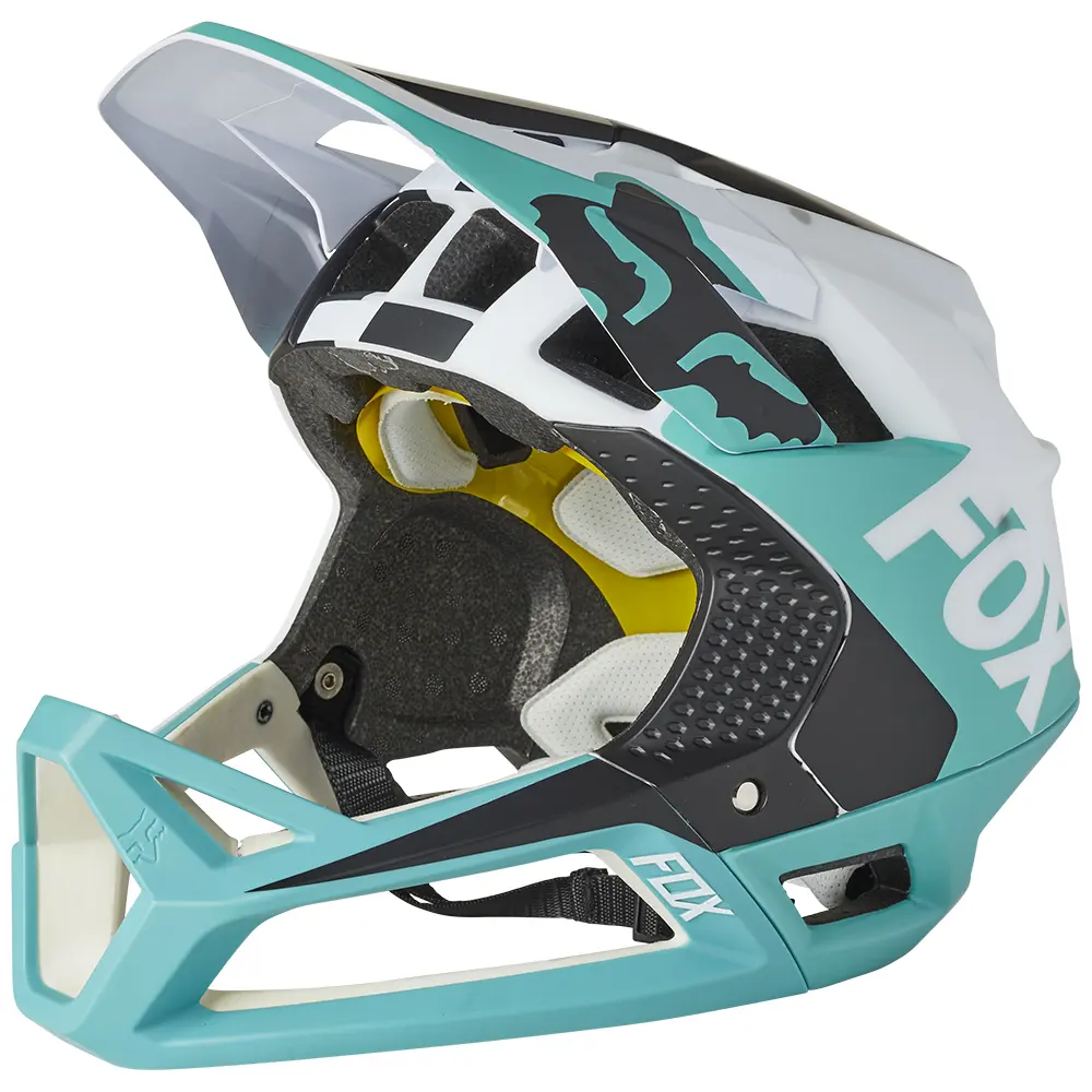 Fox Proframe Blocked Teal Mountain Bike Helmet