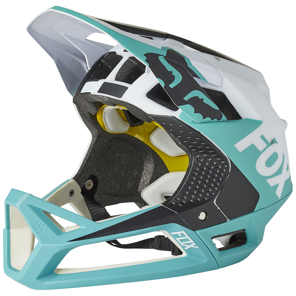 Fox Proframe Blocked Teal Mountain Bike Helmet - Image 5