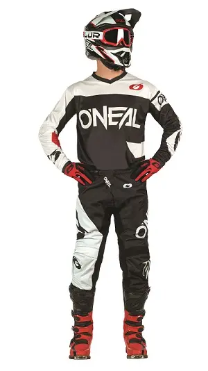 Oneal Element Racewear Youth Black/White Motocross Jersey