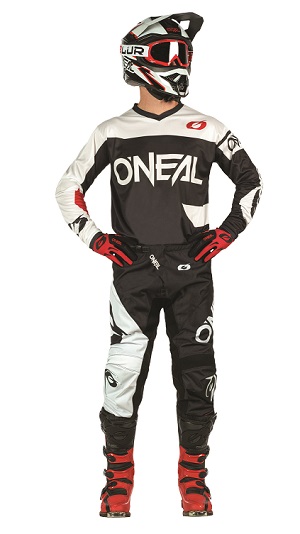 Oneal Element Racewear Youth Black/White Motocross Jersey - Image 3