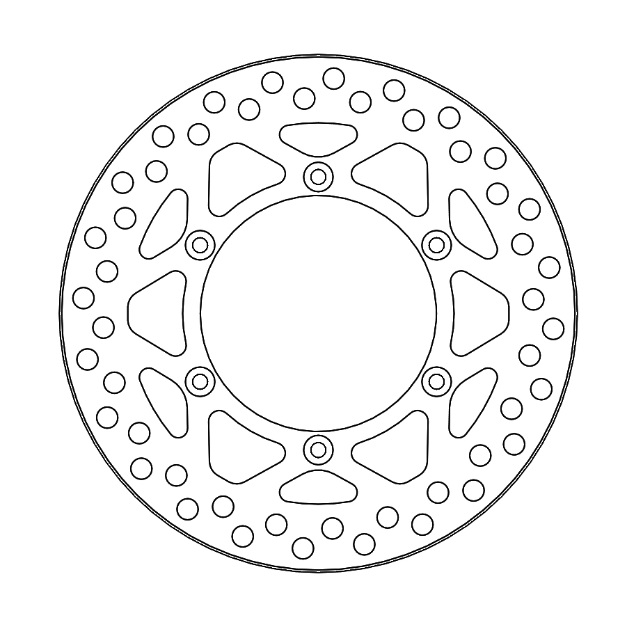 BRAKE DISC REAR MOTO MASTER VINTAGE KAWASAKI KX125 KX250 KX500 - Image 1