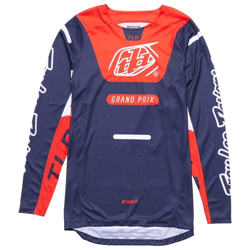 Troy Lee Designs GP Pro Blends Motocross Jersey Youth Navy / Orange - Image 2