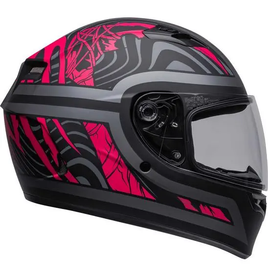 Bell Qualifier Rebel Road Helmet Black/Pink