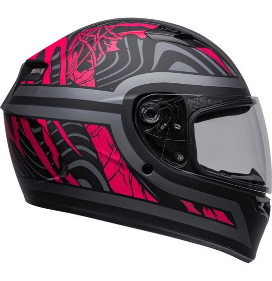 Bell Qualifier Rebel Road Helmet Black/Pink - Image 3