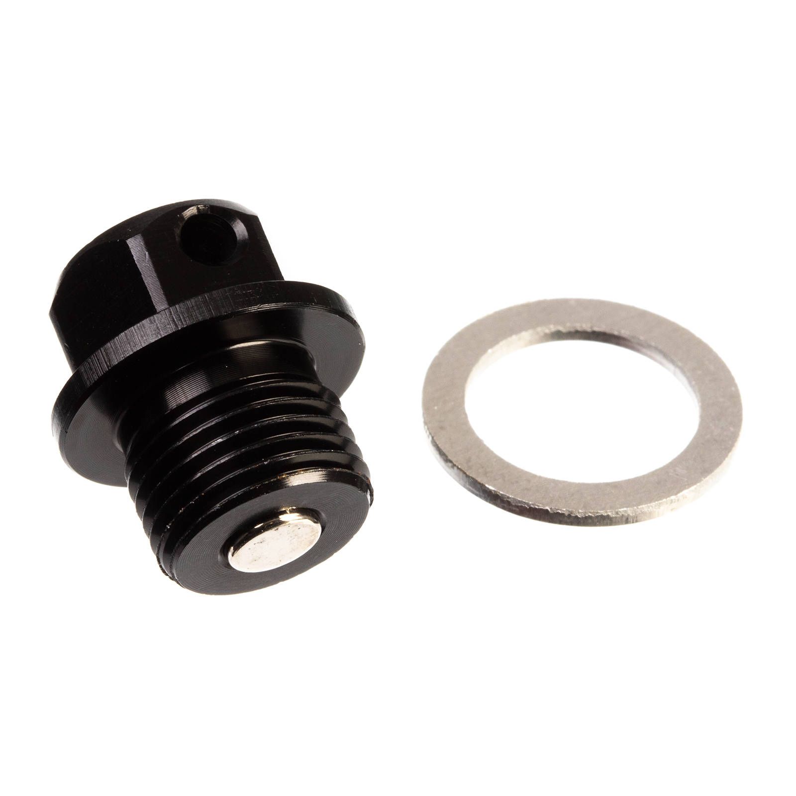 WHITES MAGNETIC SUMP PLUG BLK M14 x 10 - P1.25 - Image 1