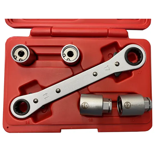 STUD REMOVER/INSTALLER SET 4 PCS M6/M8/M10/M12 AND 14x17mm RATCHET