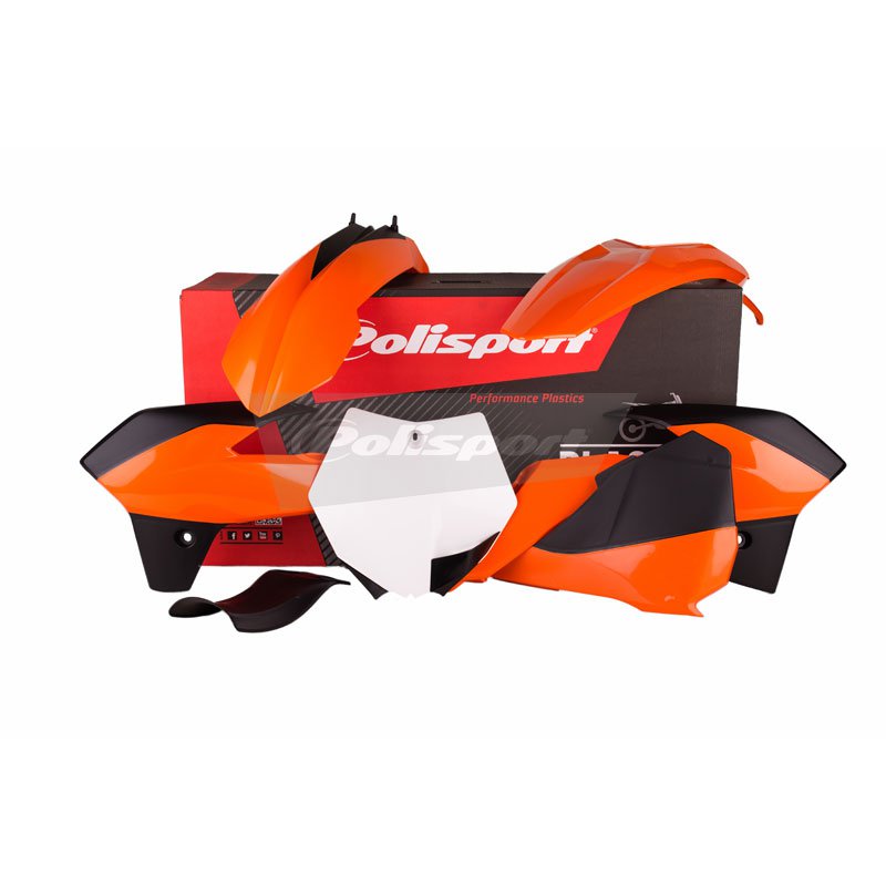 POLISPORT KIT KTM 85SX 13-17 OEM ORG/BLK - Image 1