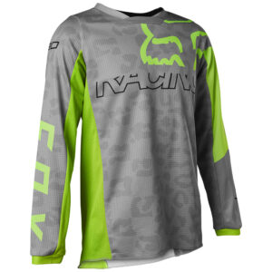 Fox Skew 180 Girls Steel Grey Motocross Jersey - Image 1