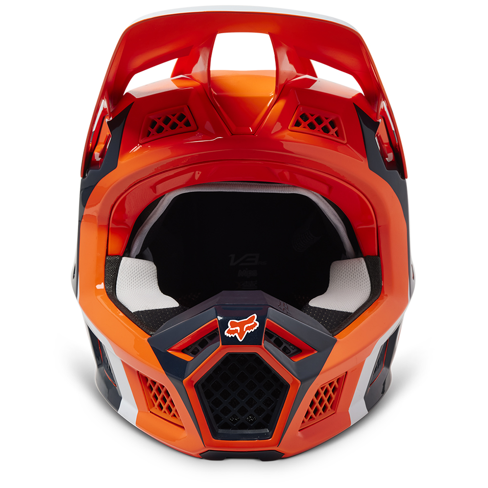 Fox V3 RS Efekt MIPS ECE Motocross Helmet Flo Orange - Image 5