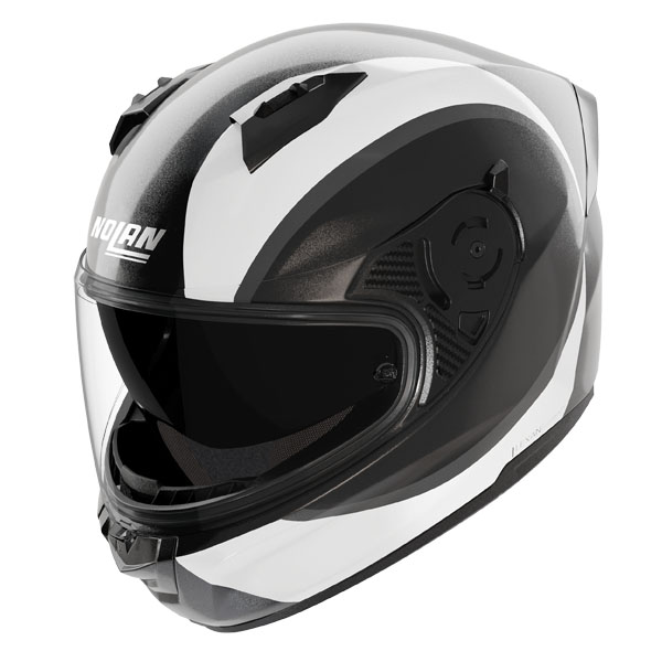 HELMET N60-6 BIFASE BLACK/WHITE MEDIUM - Image 1