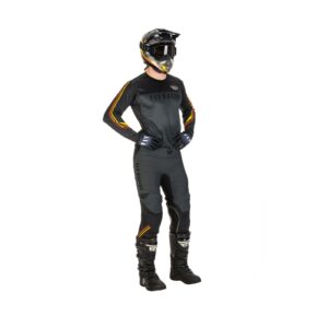 FLy (22) Lite Hydrogen S.E Speeder Metal/Red/Yellow Motocross Pants - Image 7
