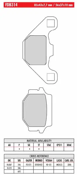 FERODO BRAKE BPADS