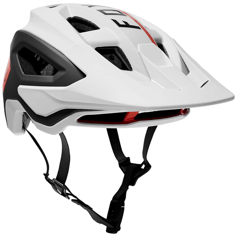 Fox Speedframe Pro Blocked Mips Bike Helmet White/Black - Image 1