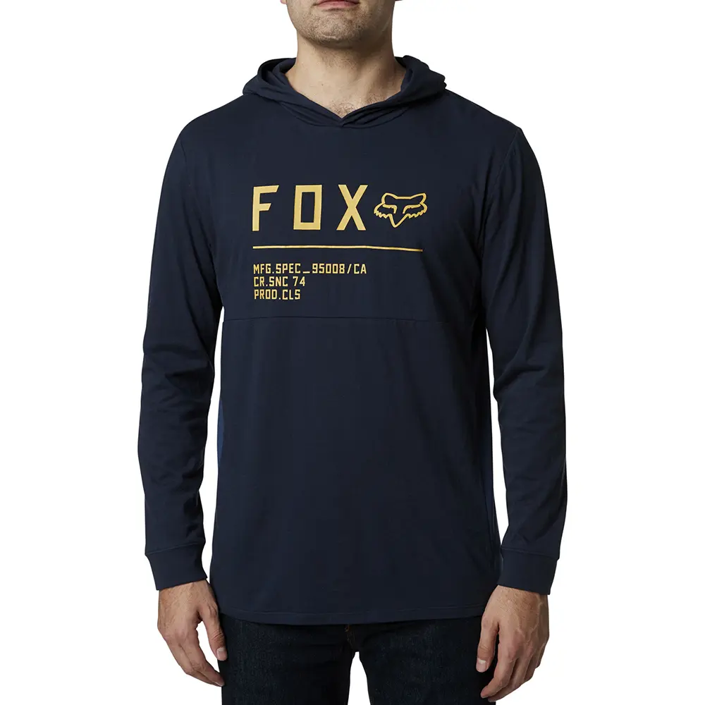 NON STOP HOODED LS KNIT [MIDNIGHT] XXL