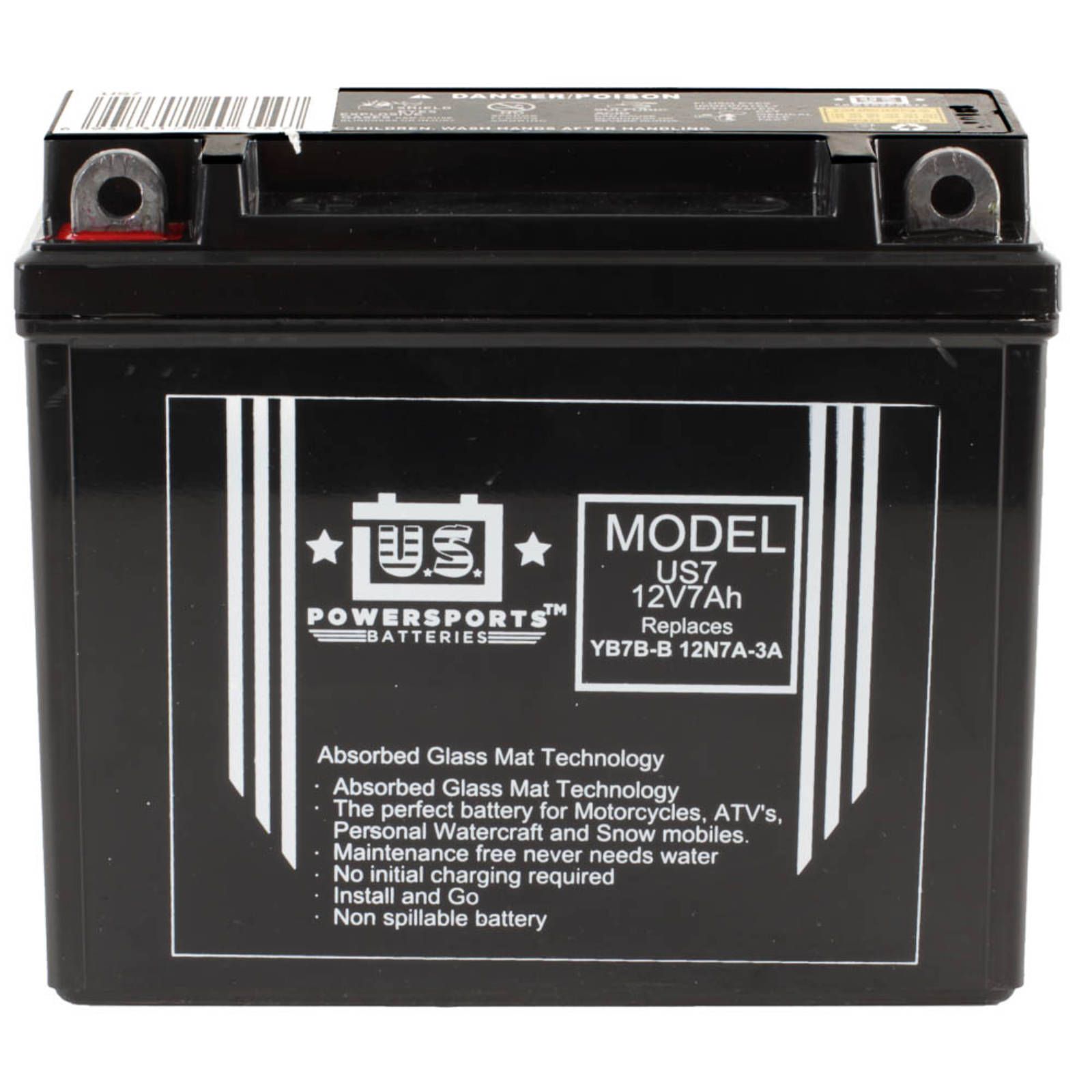 USPS AGM BATTERY US7 YB7B-B *10 - Image 2