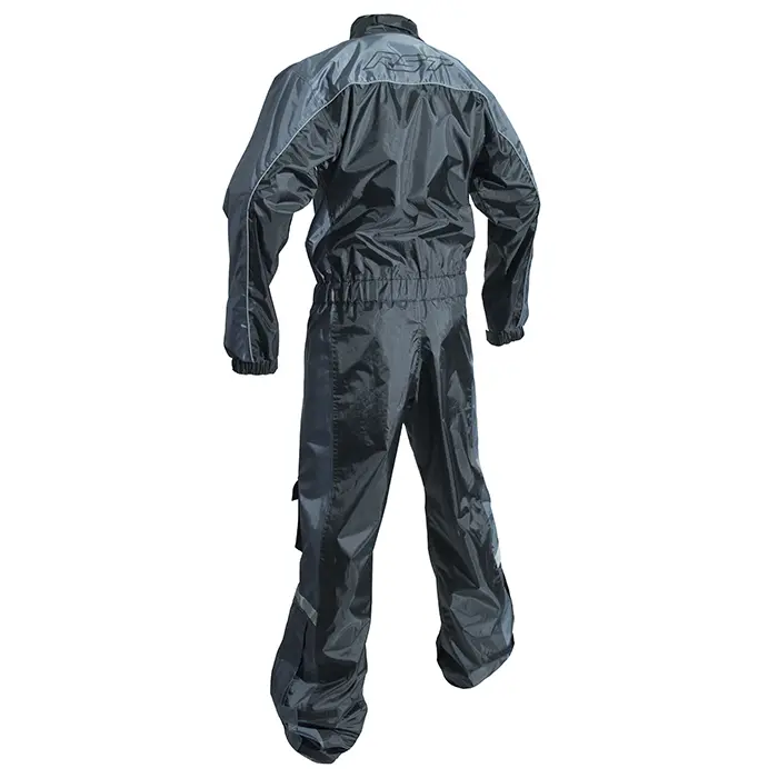 RST WATERPROOF 1 PC RAINSUIT [BLACK/SILVER] 50 3XL