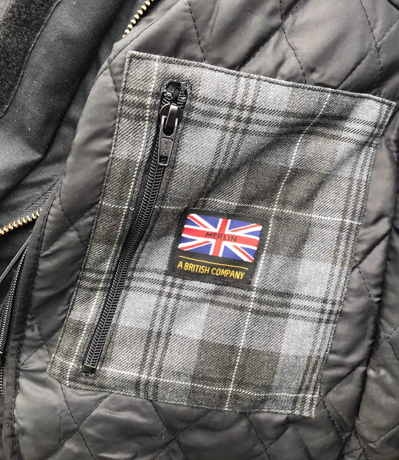 Merlin Buxton Wax Road Jacket Ladies Black