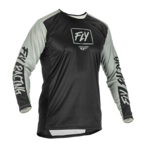 Fly Lite Hydrogen Black/Grey Motocross Jersey - Image 1