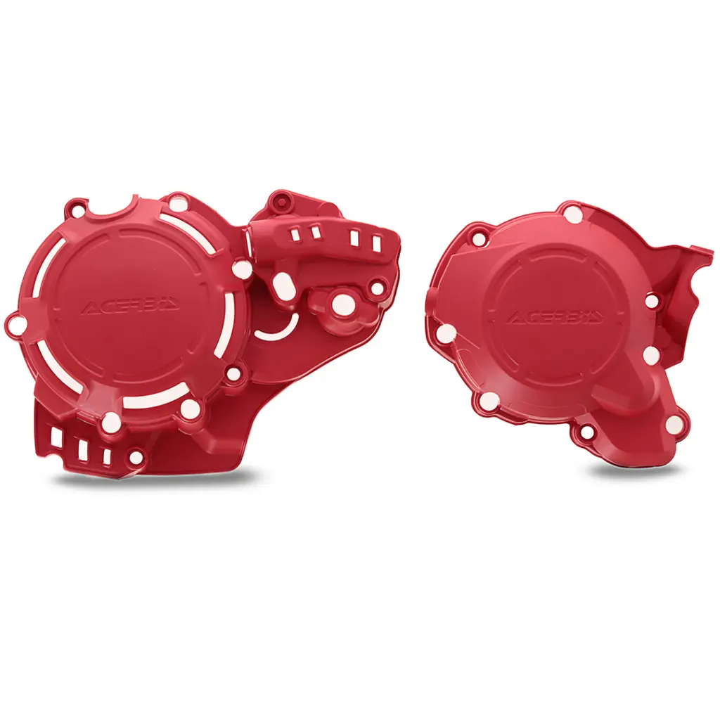 Acerbis X-power Engine Case Cover Kit Red EC250/300 22-23 []