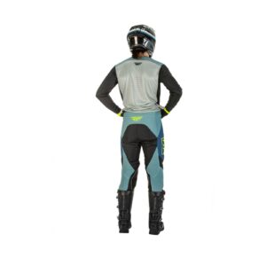 Fly Lite Hydrogen Grey/Teal/Hi-Vis Motocross Pants - Image 8