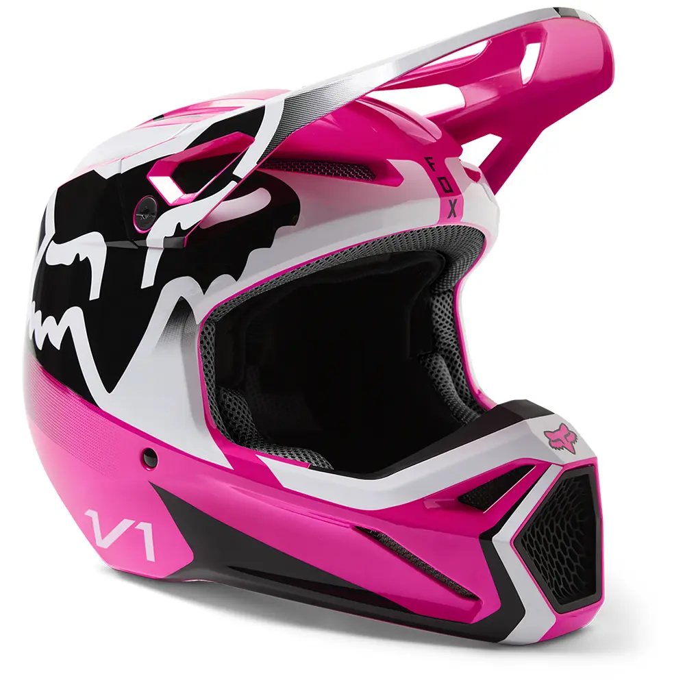 Fox V1 Leed MIPS ECE Motocross Helmet Pink