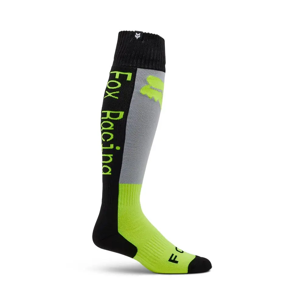 Fox 180 Lean Socks Grey/Yellow