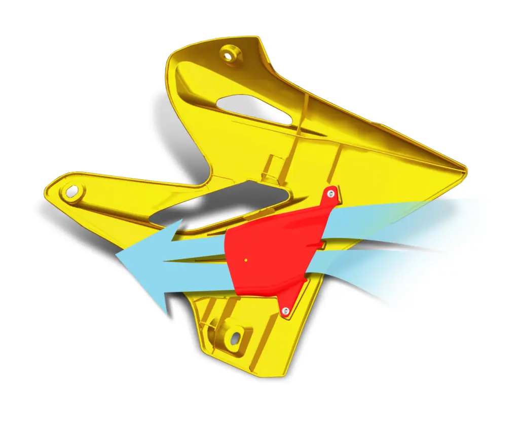 SHROUD YZ125 YZ250/X 05-16 YEL