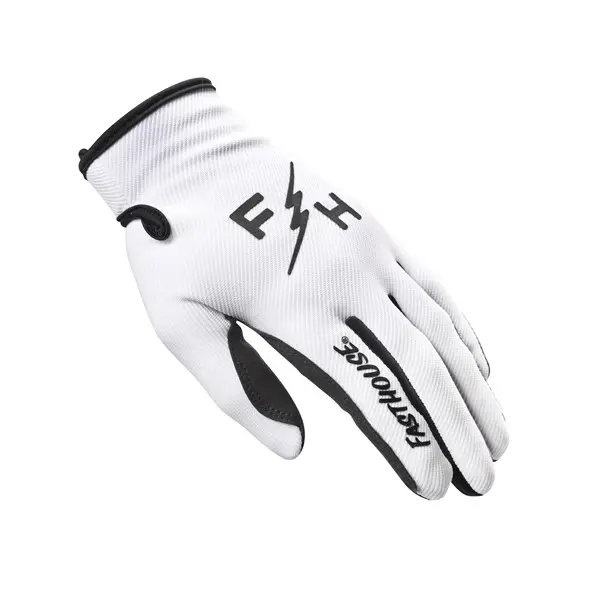 Fasthouse Carbon Eternal Motocross Glove Youth White