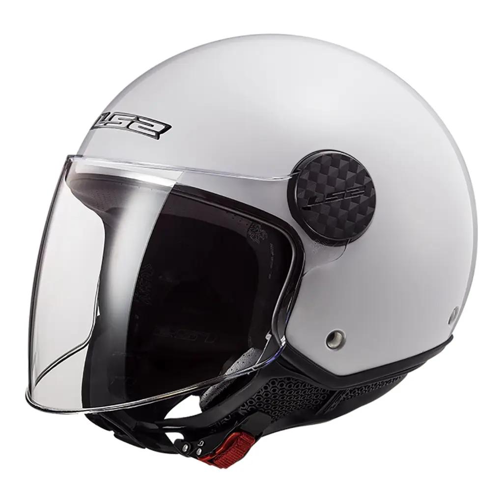 Open Face Helmet LS2 OF558 Sphere Lux Solid White