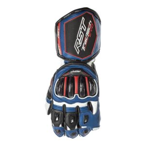 Road Gloves RST Tractech EVO Leather Black/Blue - Image 1