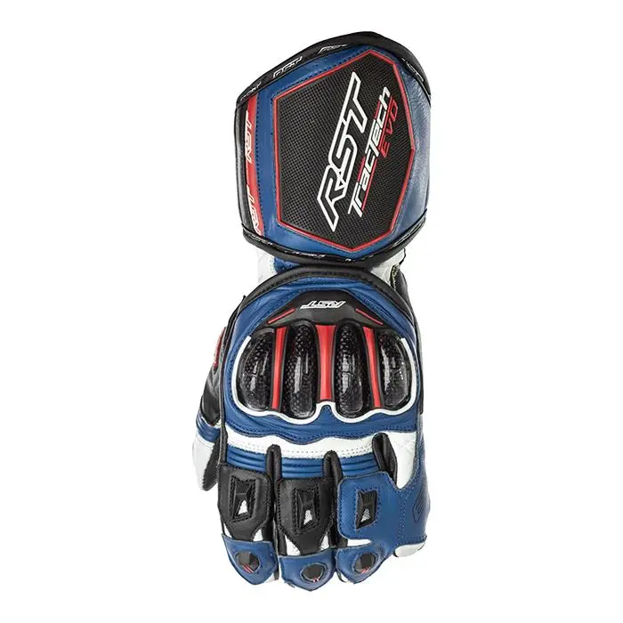 Road Gloves RST Tractech EVO Leather Black/Blue