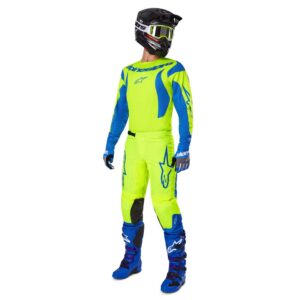 Alpinestars Fluid Haul Motocross Pants Yellow Fluoro/Blue - Image 4