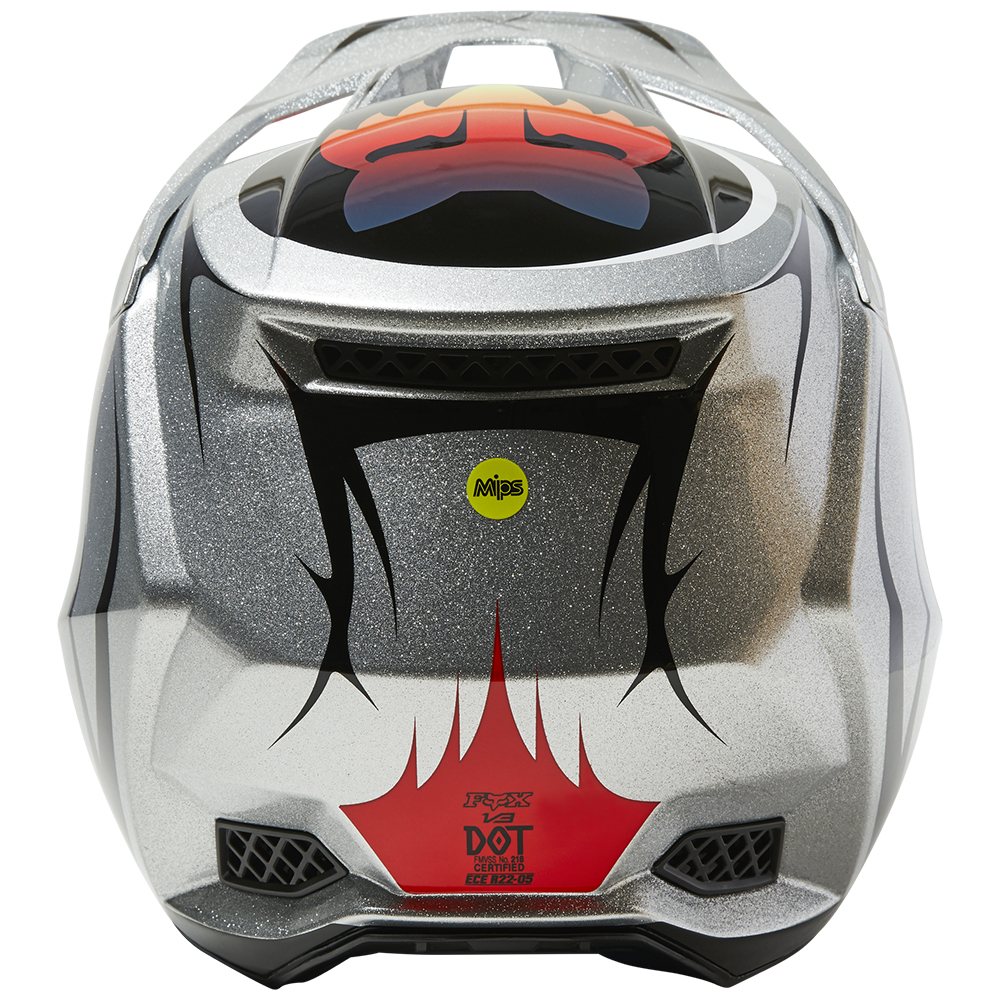 Fox V3 RS Skarz Motocross Helmet Multi - Image 9