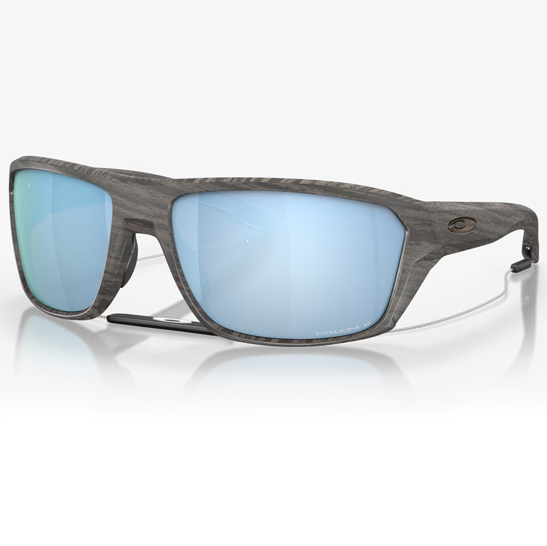 Oakley Split Shot Sunglasses Woodgrain w/ PRIZM Deep Water Polarized - Image 1