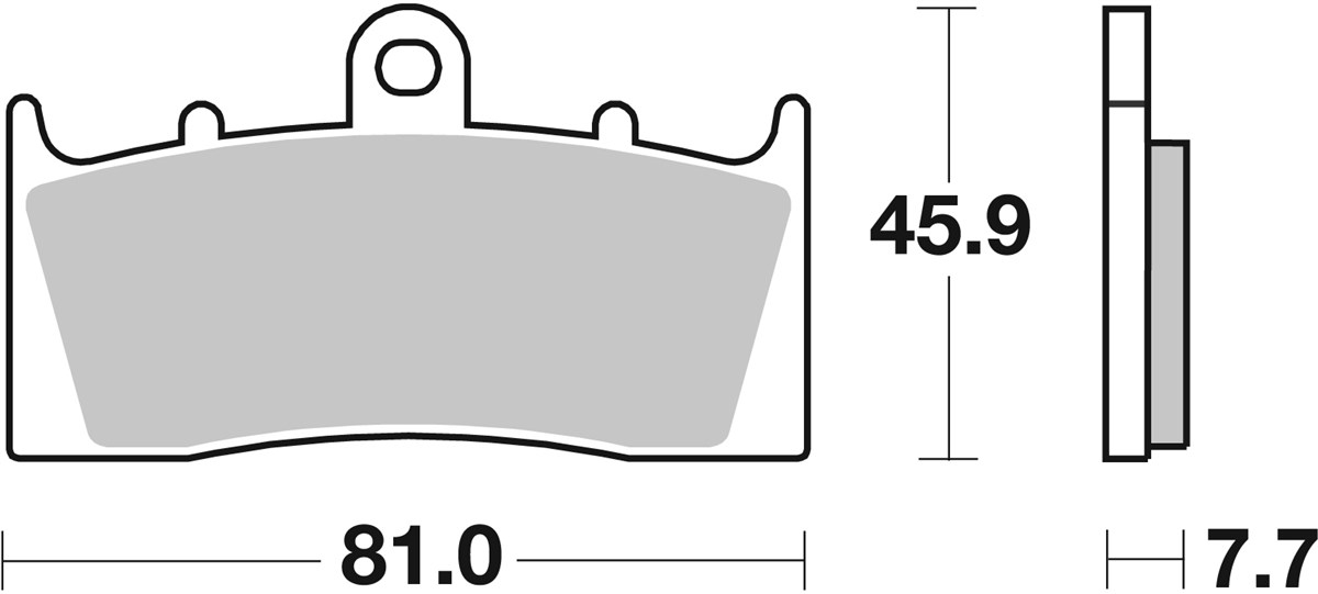 SBS 743HS Front Brake Pads - Image 1