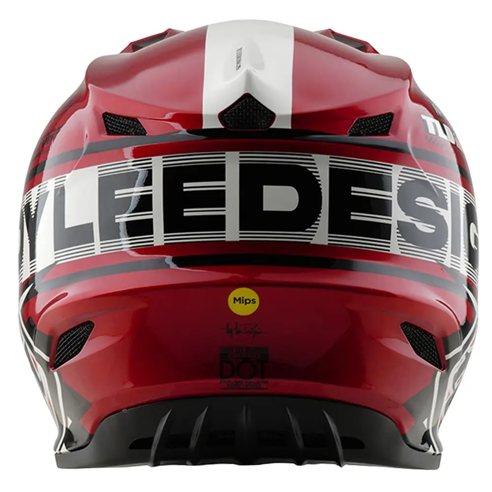 Troy Lee Designs FP Pro Fifty-50 Motocross Helmet White/Red