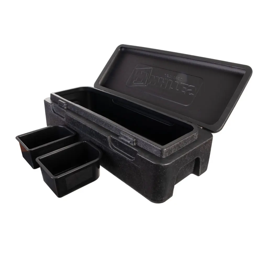 WHITES ATV CARGO BOX 55L BLK/BLK
