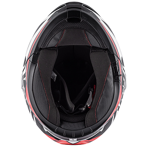 Givi Sydeny Flip Front Helmet Matte Black/White/Red - Image 2