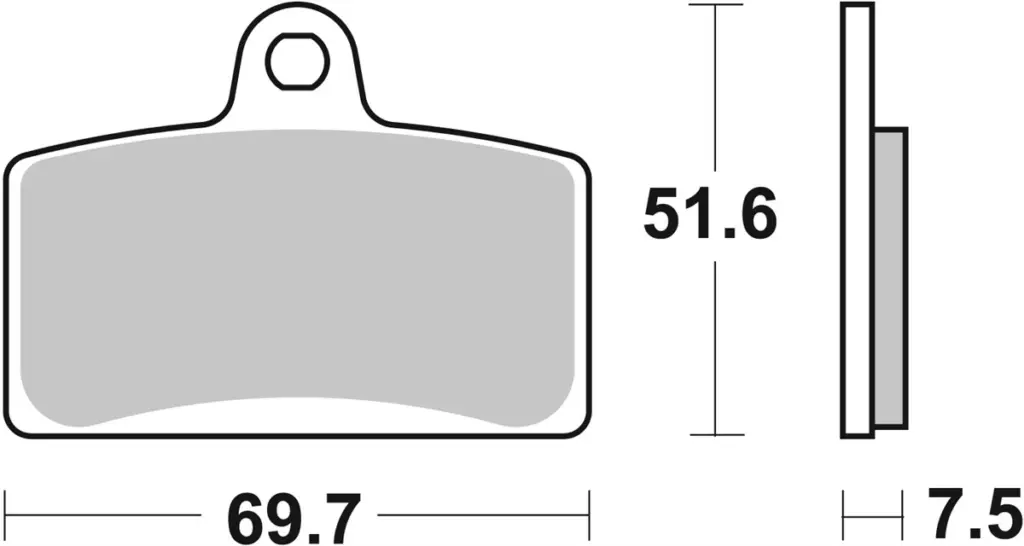 SBS 821HS Front Brake Pads