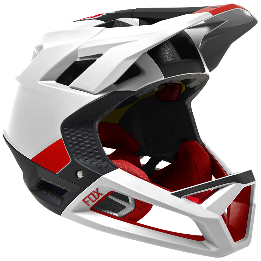 Fox Proframe Blocked MIPS Mountain Bike Helmet Black/White - Image 1