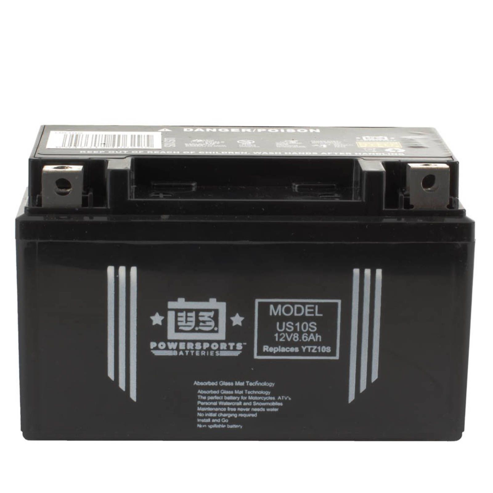 USPS AGM BATTERY USZ10S YTX7A-BS *8 - Image 2