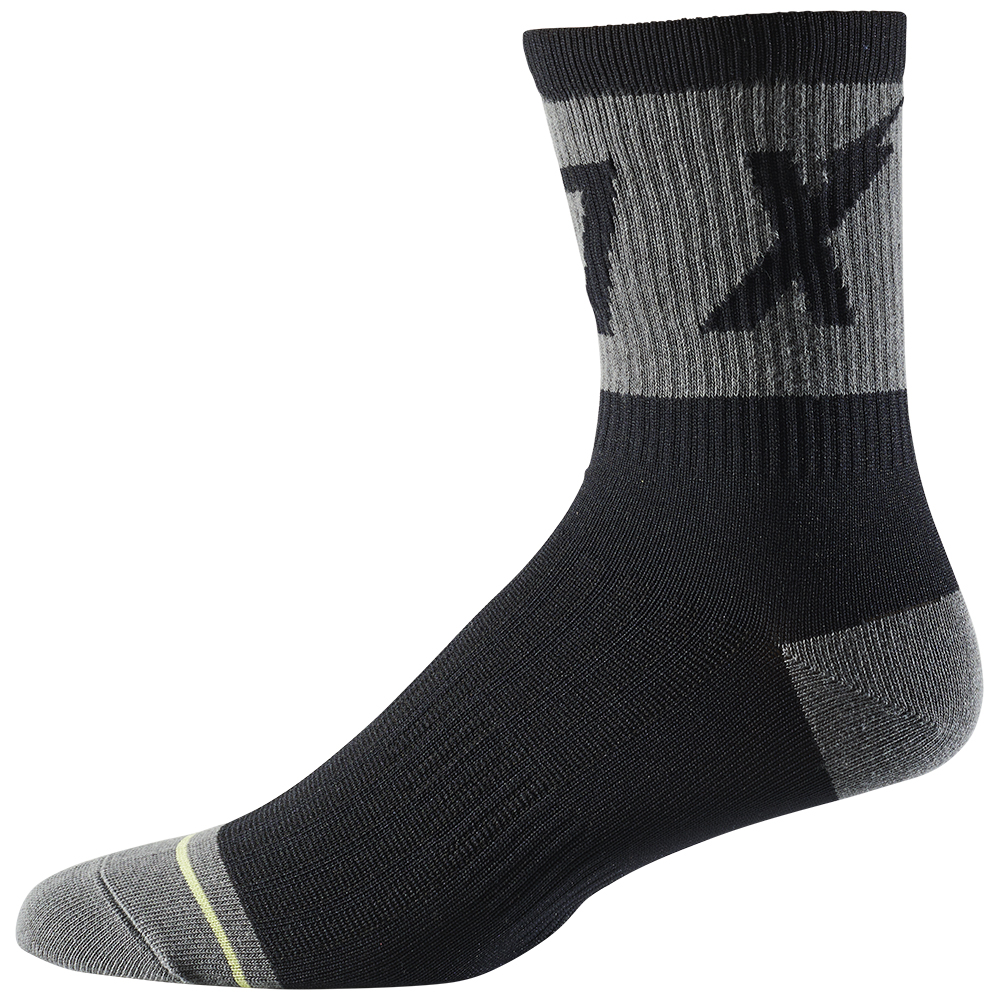 Socks Fox 6" Trail Wurd Black - Image 1