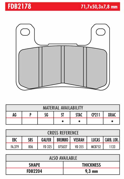 FERODO BRAKE BPADS 312ST - Image 122