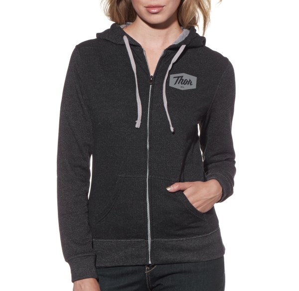 Hoody Thor Ladies Script Charcoal - Image 1
