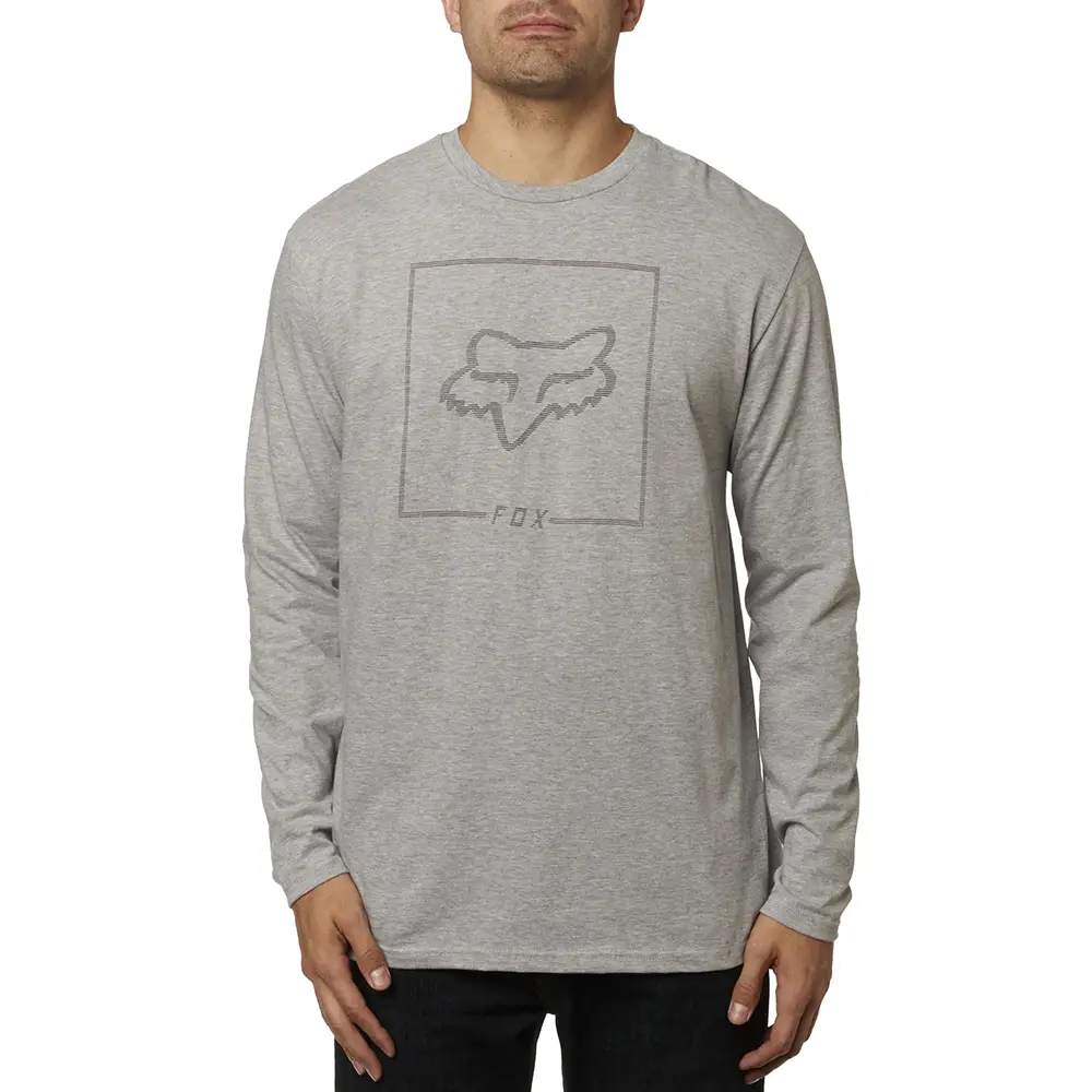 Long Sleeve Fox Chapped Light Heather Grey