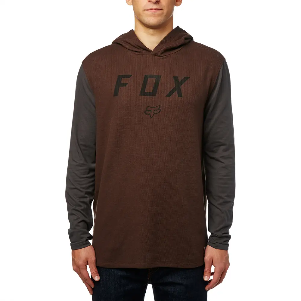 TRANZIT HOODED LS KNIT [DARK MAROON] M