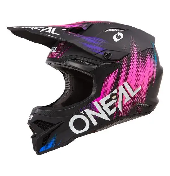 Oneal 3SRS Voltage Motocross Helmet Black / Pink