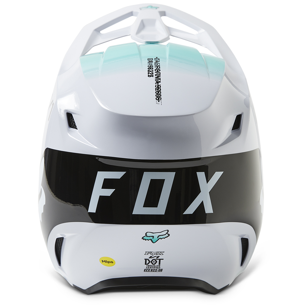 Fox V1 TOXSYK MIPS ECE Motocross Helmet White - Image 6